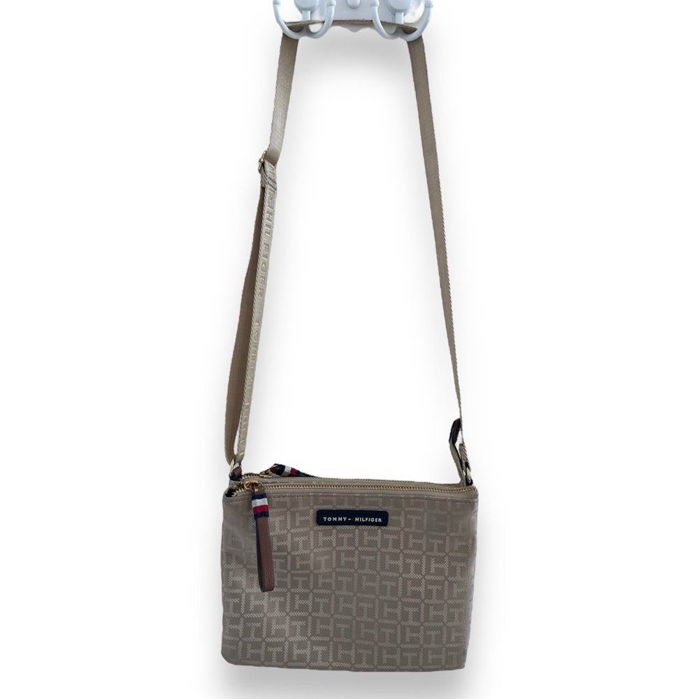 Tommy Hilfiger Logo Print Crossbody Purse Bag